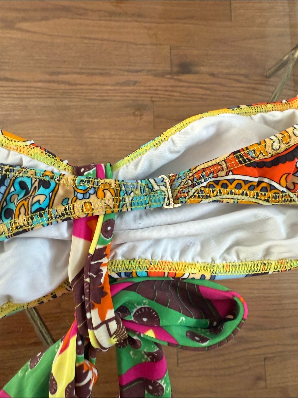 Agua Bendita Rare Carousel Edition Hand Embroidered Crochet Beadwork Bikini Sz S - Picture 8 of 16